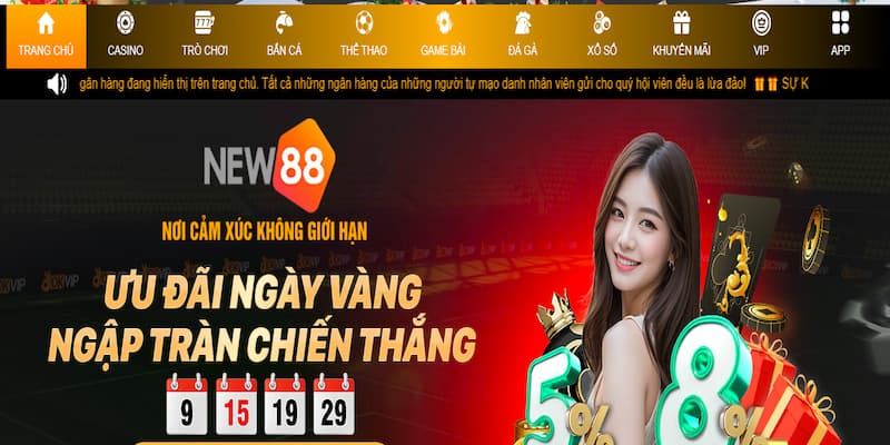 Giao diện trang chủ sắc nét nhưng không quá màu mè